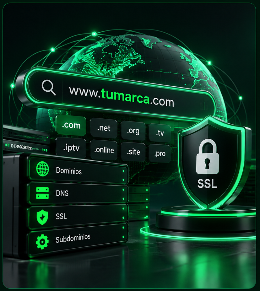Registro y configuración de dominio